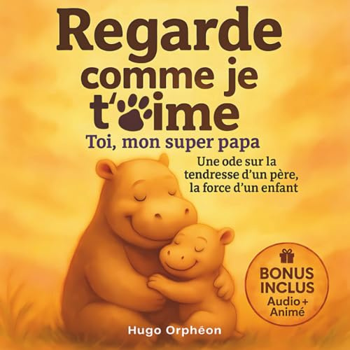 Regarde comme je t’aime, toi mon super papa, Album Jeunesse: Livre enfant 0,2-3 ans sur l’amour paternel, les émotions de l’enfant et la confiance en ... histoire du soir pour grandir en sécurité.