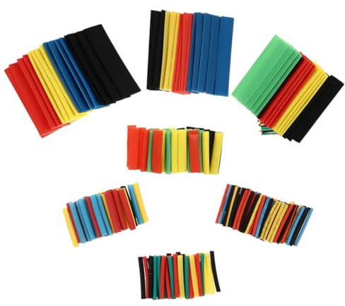 DIYEAH 656pezzi Guaine Termorestringenti per Cavi Elettrici Tubi Termorestringenti Kit di Guaine Connettori per Cavi Tubi