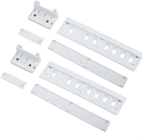 HOHOVYVY Juego de montaje de riel deslizante para frigorífico empotrado, con tornillos, rieles metálicos para accesorios de refrigerador(2)