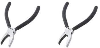 Juego de 2 alicates de corte de vidrio para espejos, azulejos, vidrieras, 15,2 cm, color negro