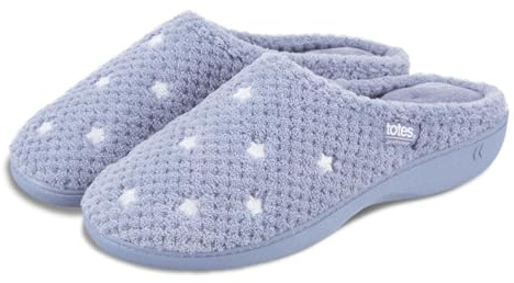 Isotoner Ladies Popcorn Terry Mule Slipper