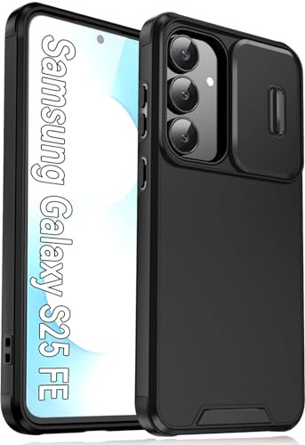 MODFYN Kameraschutz Handyhülle für Galaxy S25 FE (NOT S25).Black | Militär Stoßfest Schutz Handy Hüllen Robust Outdoor Kratzfest Schutzhülle für Samsung Galaxy S25 FE