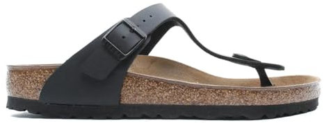 Birkenstock Classic Gizeh Birko-Flor, Unisex-Erwachsene Zehentrenner, Schwarz (Schwarz), 46 EU