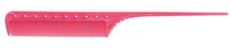YS Park 111 Super Tint Rat Tail Comb [Thick] - Pink