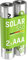 ANSMANN MaxE Solar Micro AAA Tipo 550mAh Batteria Ricaricabile ad Alta Capacità 2x Micro AAA HR03