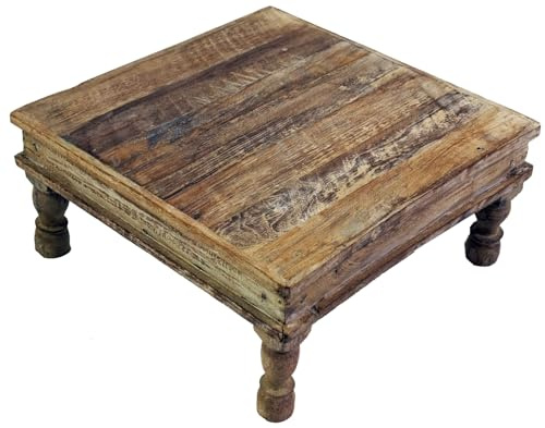 Kleiner Tisch, Blumenbank, Kaffeetisch, Beistelltisch aus Holz, Modell 17 | Edler Kolonialstil, hochwertige handwerkliche Fertigung, vielseitig kombinierbar, exklusive Einzelstücke.
