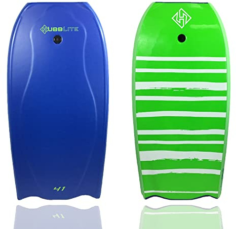 Hubboards Bodyboard Hubb Lite Polystyrene (EPS) - Blue/Lime Green/Lime Green - 36-Inch
