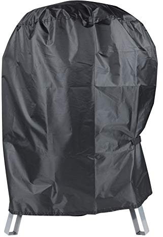BBQ Cover, Round Waterproof Heavy Duty Barbecue Cover with 210D Oxford Fabric, Fits Sunlifer 20.5 inch Charcoal Smoker Grill Rip-Proof, UV & Water-Resistant (60x60x77CM)
