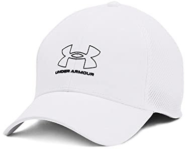 Under Armour Mens Iso-Chill Atmungsaktives Laufvisier - Weiß - L/XL