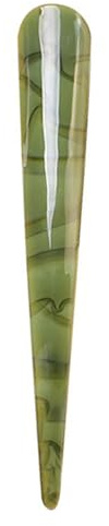 Lurrose Haarklammern aus Acryl, Entenschnabel-Design, lange Schnabel-Clips, seitlich, zum Einschieben im Salon-Stil, Haarklammer, Grün