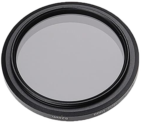 vhbw Filtre ND-2-1000 Universel pour Appareil Photo avec diamètre d'objectif de 52 mm - Filtre Gris, ND-Fader Variable