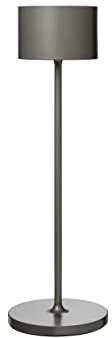 blomus Mobile LED-Tischleuchte FAROL | Aluminium | Farbe Burned Metal | kabellose Leuchte