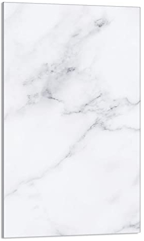 DarHaus Tabla de cortar decorativa de cristal templado y cubre vitro, Placa protectora de vitrocerámica 30 x 52 cm 1 piezas, para inducción, protección contra salpicaduras, decoración, MÁRMOL