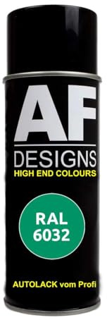 Alex Flittner Designs Spraydose RAL6032 SIGNALGRUEN Spraydose glänzend | RAL Spraydose in 400 ml. Exaktes Farbergebniss nach RAL Norm. Leuchte Farben, Sehr schnelle Trockung und extrem lange
