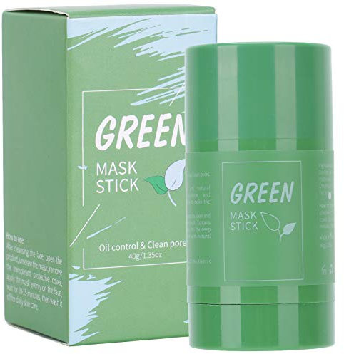 Maschera Detergente Viso Al tè Verde, Idratante Portatile, Controllo Olio, Fango, Cura della Pelle, 40 G, per Uomini e Donne