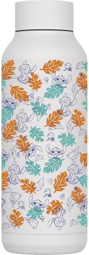 Quokka SOLID X DISNEY | BOTTIGLIA TERMICA IN ACCIAIO INOX DOPPIA PARETE | STITCH TROPICAL