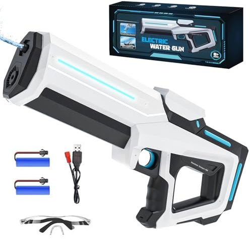 Wasserpistole Elektrisch,Automatische Wasserpistole,Elektrische Wasserpistole für Erwachsene,Automatische Spritzpistolen,Electric Water Gun,für Strandparty Spielzeug,Pool,Strand,Garten