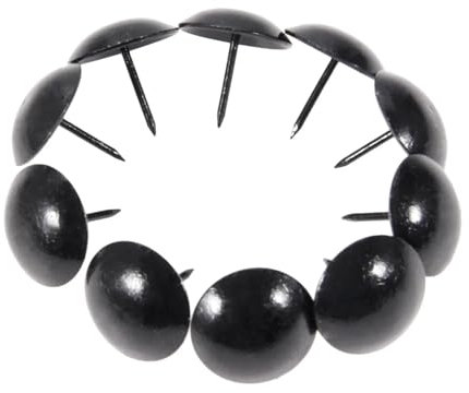 NGNKMPMCTK 50 Clavos Negros de 25 x 25 mm for tapicería, joyeros, Cajas de Madera, sofás, Tachuelas Decorativas, chinchetas, Clavos for Puertas, herrajes for Muebles