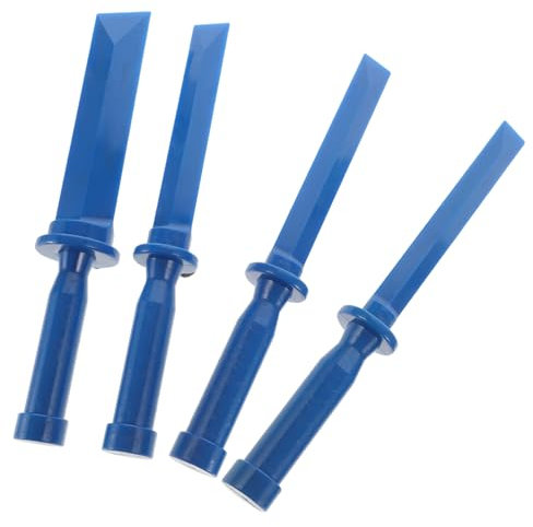 Amosfun Set Raschietto Plastica Auto, Blu, per Pulizia Adesivi