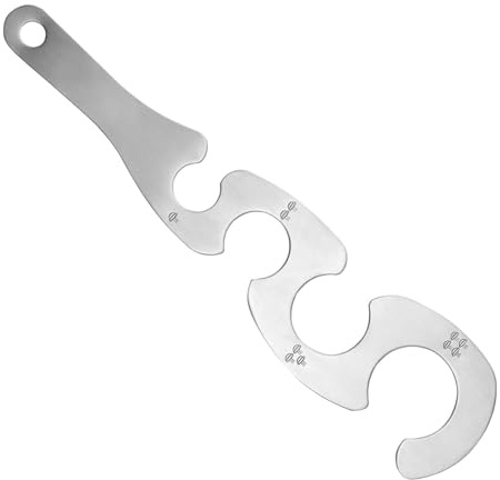 Misuratore per spaghetti – Righello per misurare la pasta in acciaio, guida alle dimensioni delle porzioni di spaghetti a 4 fori, gadget di misurazione della pasta da cucina | Strumento di