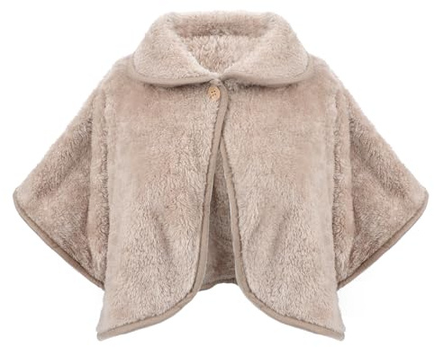 FakeFace Plüsch Schulterumhang Warm Schulterschal Schulterwärmer Winter Schultertuch Verdickt Nackenwärmer Nacken-Wärmeauflage Schulter-Schal-Umhang Wrap Open Front Cape für Schulter, Hals, Rücken