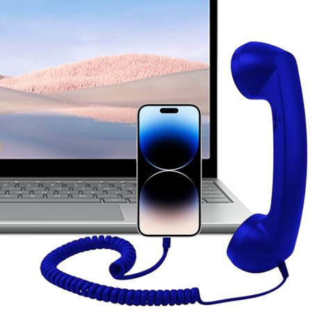 Retro Telefonlur Retro Bekväm Type-C Tillbehör