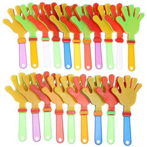 WSQHAO 15 pièces en Plastique Mains Clap coloré Dispositif de Joie Fabricant Bruit for Le Divertissement fête Carnaval Fiesta applaudissements Amusant pour Fêtes