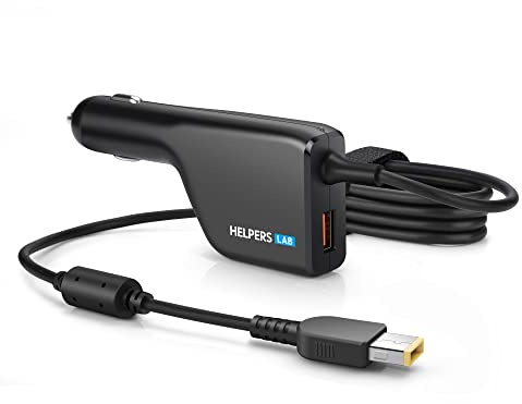 Helpers Lab 20V 4,5A 90W Kfz Netzteil Ladegerät Ladekabel Autoladegerät für Lenovo Flex ideapad ThinkCentre Thinkpad Flex Helix X1 Carbon Yoga Medion Akoya IdeaCentre Edge