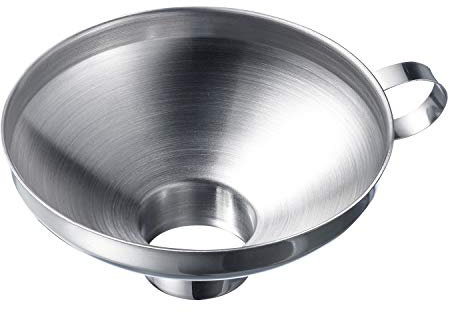 Westmark Embudo para conservas/mermeladas con cuello de llenado largo, Diámetro del cuello de llenado (dentro de aprox. 3,5 cm), Acero inoxidable, plateado, 12442270