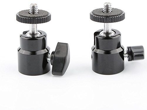 CAMVATE Mini Stativkopf Kugelkopf mit 1/4-20 (2 Stück)