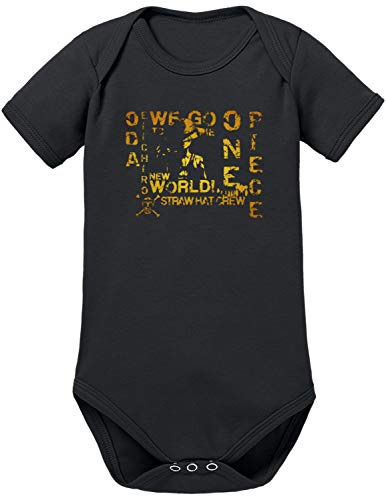 TShirt-People New World Straw Hat Luffy Baby Body 62 Schwarz