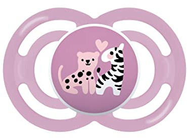 MAM Perfect Silikon Schnuller mit Schnullerbox, 16+ Monate, Rosa