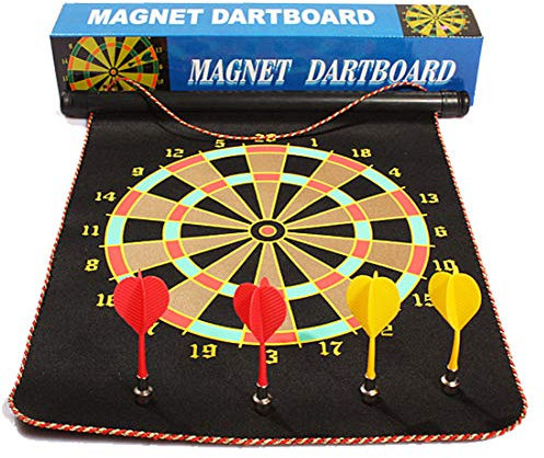 KUANDARMX 12-Zoll-Pfeile Magnetische Sicherheitspfeile Doppelseitiges Zielpfeil-Set mit 4 Pfeilen, geeignet, Black