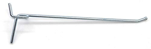Generisch 50 Stück Einfachhaken verzinkt - Stahl, 100% - Lochwandhaken - 30 mm Lochabstand - 15/30 mm - 60 mm
