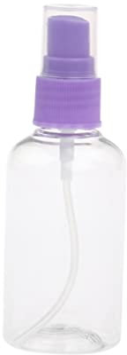 Beatifufu Clear Plastic Refillable Spray Bottle Fine Mist Atomizer for Travel Toiletries and Cosmetic Containers with Leak-resistant Sprayer Portable Transparent Liquid Dispenser