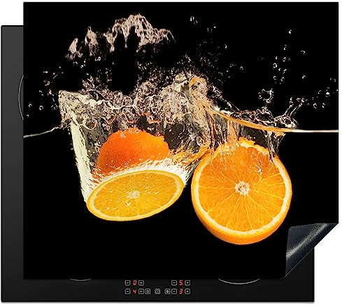 KitchenYeah© Cubre Vitrocerámica | 59x52 cm - Protector Vitroceramica Induccion - Tapa - de Naranja - Naturaleza muerta