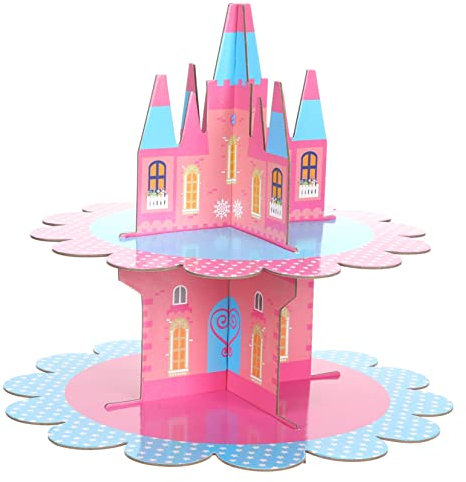 ifundom Cupcake Ständer in Schlossform, Zweilagig aus Papier