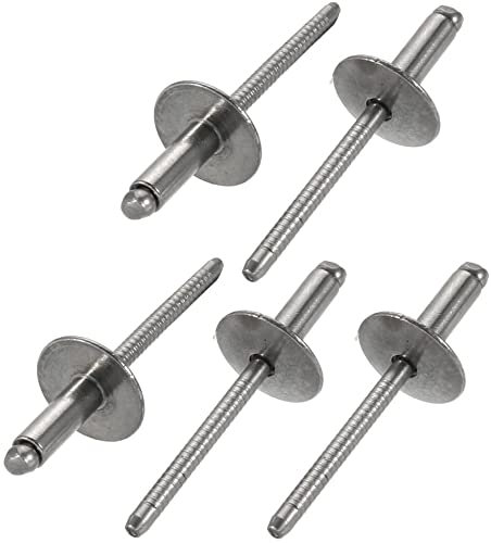 XYWHPGV 5 pezzi 13 mm x 5 mm x 16 mm in acciaio inox 304 con estremità aperta grande rivetti ciechi con flangia Large(68388 28e9d d181c d0740 8c909 23d10