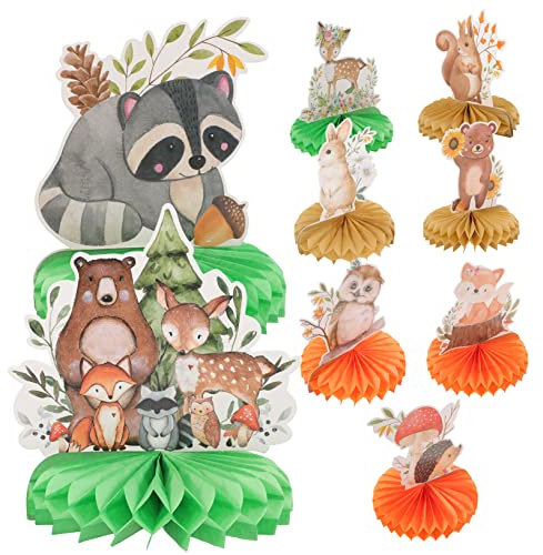 Amosfun 9stücke Teiliges Tier-honigwaben-mittelstücke Für Babypartys Und Kindergeburtstage Niedliche Tischdekorationen Für Themenpartys Shower Und Mehr