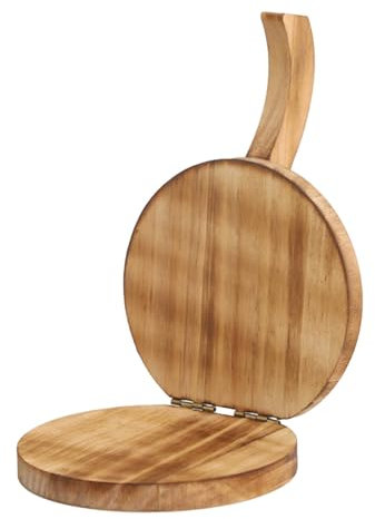 F Fityle Presse à Tortillas en Bois, Presse-Tortilla Mexicain Ergonomique, Presse-pâte Multifonctionnel pour Raviolis, Tortillas, Crêpes, brun