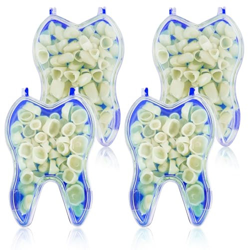SKHAOVS 200 Pezzi Corona Dentale, Corona Temporanea, Scatola Corone Provvisorie, Cura Orale Corona Temporanea, Corona di Denti Resistente Temporanea, Denti Anteriori Denti Posteriori