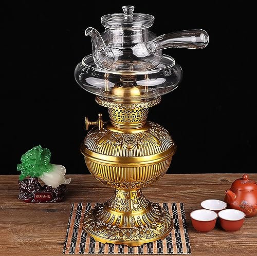 XaEjNzwDT teteras para te Tetera marroqui uego de Cafe Estufa de té hirviendo de latón Puro, Juego de té Retro Chaoshan Kung Fu(Color:3,Size:)