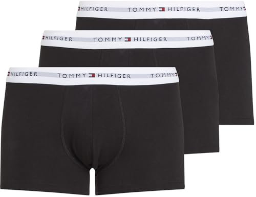 Tommy Hilfiger Tripack boxershorts i bomull, Röd (Th Wht/Th Wht/Th Wht), L