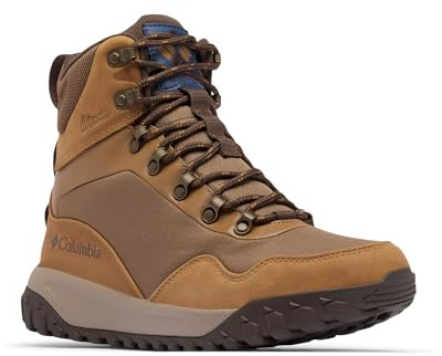 Columbia Men's Burnsider Omni-Heat Infinity Waterproof Hiking Boot, Dark Brown/Dark Mountain, 10.5