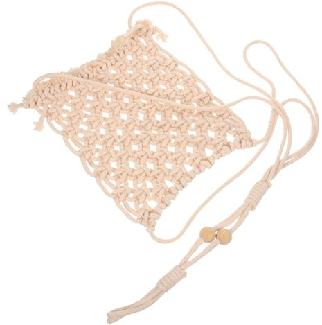 Toyvian Woven Hanging Planter Net Macrame Plant Hanger for Indoor Decor Crochet Basket for Flower Pots Versatile Holder for Home and Garden Boho Style with Strong Air Permeability