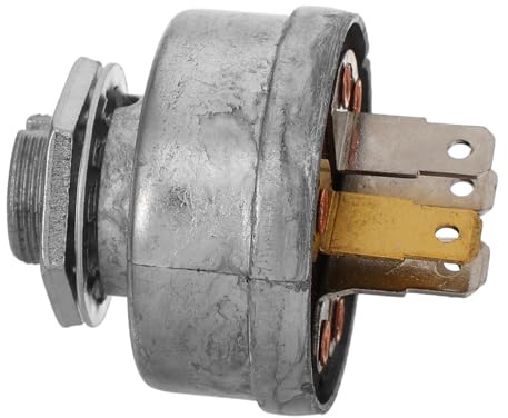 Toddmomy Interrupteur D’allumage de Démarreur pour Tracteur Tondeuse, Remplacement, Alliage de Zinc et Cuivre, Démarrage Rapide, Installation Facile