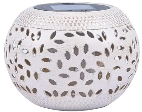 Générique Lanternes Solaires Exterieur - Lampe Solaire Extérieur Avec Design Céramique - Lampe D'extérieur Étanche,Peut Être Utilisé Comme Éclairage D'appoint pour Chemins,terrasses,balcons Et Cours