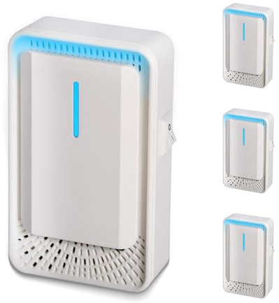 4Pack Plug-in Ioniser Air Purifier, Filterless Negative Ion Cleaner | Portable Plug In Air Purifier for Home, Bedroom, Kitchen Pets, Dust, Pollen, Smoke