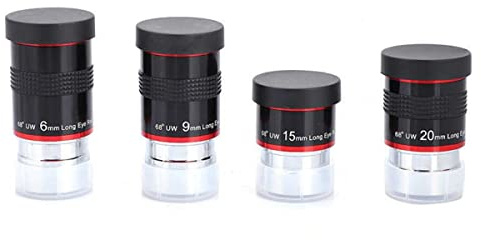 Kit oculare ultra grandangolare da 1,25 pollici 68 gradi 6mm9mm15mm20mm for accessorio telescopio astronomico Ricambi per telescopi astronomici
