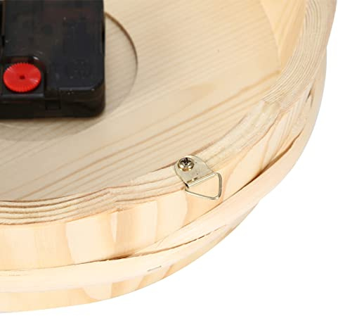 Annadue Horloge de Sauna, Horloge Murale en Bois Suspendue de 23 Cm pour la Décoration de la Salle de Sauna, de la Maison et du Bureau